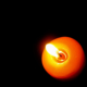 A Top View of a Candle by Shahnaz Parvin
