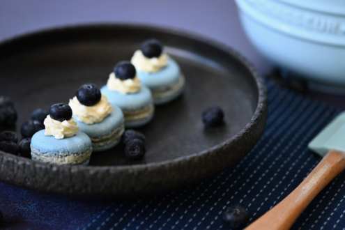 Blueberry Macarons by Leanne Lindsay - Food Photography, Photography Education, Online Photography Courses, Photography Awards, Art Photography