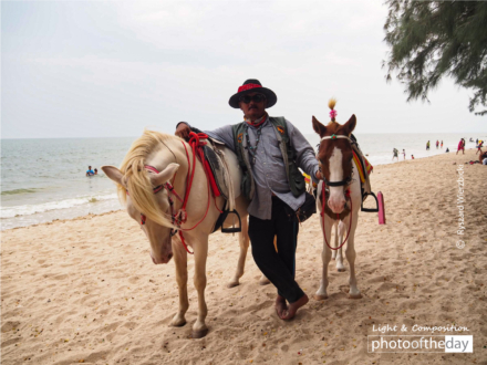 Cha-Am Beach Horse Ride by Ryszard Wierzbicki - Photojournalism, Photography, Travel Photography, Horseback Riding, Cha-Am