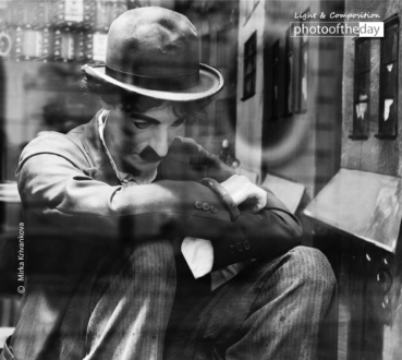 Charlie Chaplin by Mirka Krivankova - Art Photography, Photo of the Day, Mirka Krivankova, Black and White Photography, Photography Awards