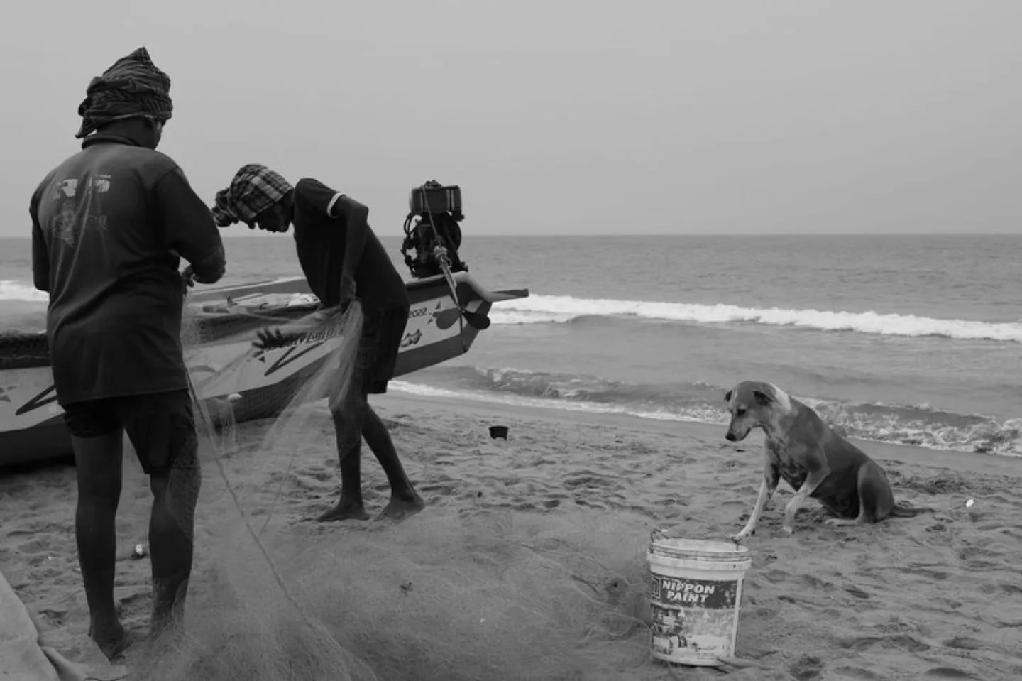 Dramic Art Work of Fisherman’s Work by Karthick Saravanan