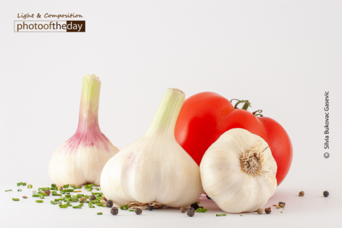 Garlic by Silvia Bukovac Gasevic - Food Photography, Still Life Photography, Photo of the Day, Photography Exercise, Studio Photography