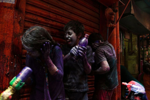 Holi Kids by Arif Hossain Sayeed - Photojournalism, Holi, Children Photography, Photo of the Day, Documentary Photography