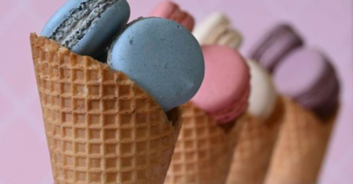 Macaron Cones by Leanne Lindsay - Food Photography, Macaron Photography,  Photography Education, Photo of the Day, Leanne Lindsay