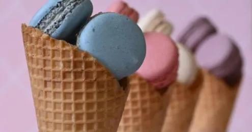 Macaron Cones by Leanne Lindsay