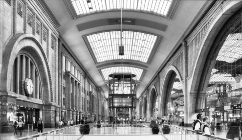 Shopping Promenade Leipzig Station by Wilfried Claus - Architectural Photography, Photojournalism, Photography Education, Art Photography, Online Photography Courses