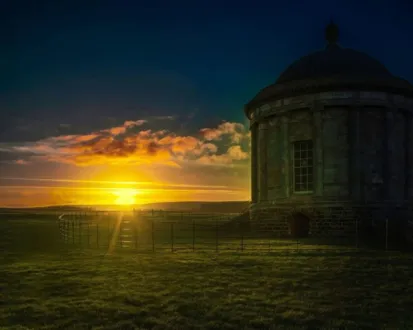 Sunset in to Mussenden Temple by Diana Ivanova - Photo of the Day, Landscape Photography, Sunset Photography, Diana Ivanova, Photography Awards