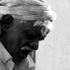 The Old Man's Contemplation by Karthick Saravanan - Street Photography, Photojournalism, Black and White Photography, Observational Photography, Light & Composition University