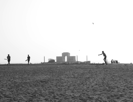 Shadow Street Cricket by Karthick Saravanan - Photojournalism, Street Photography, Black and White Photography, Photography Awards, Light & Composition University