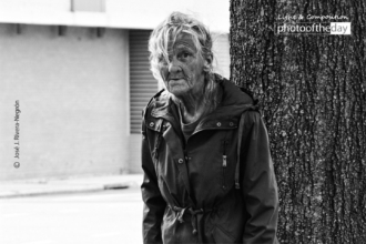 An Ederly Homeless Woman by Jose Juniel Rivera-Negron