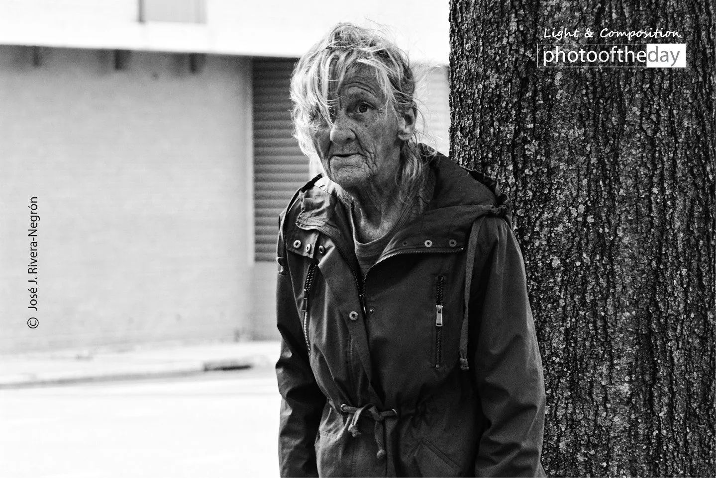 An Ederly Homeless Woman by Jose Juniel Rivera-Negron - Photojournalism, Street Photography, Documentary Photography, Photo of the Day, Art Photography