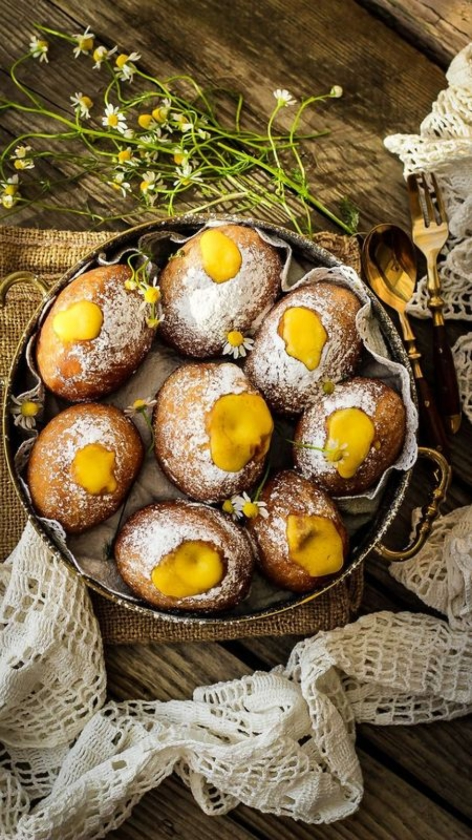 Doughnuts Filled with Lemon Curd by Larisa Sferle