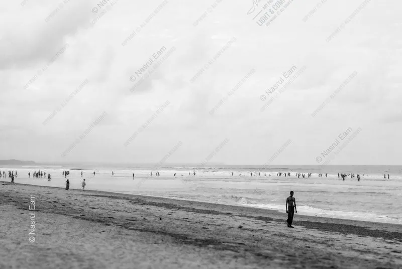 A Man on the Overcast Shore