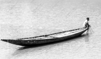 Fisherman on the Bright Water