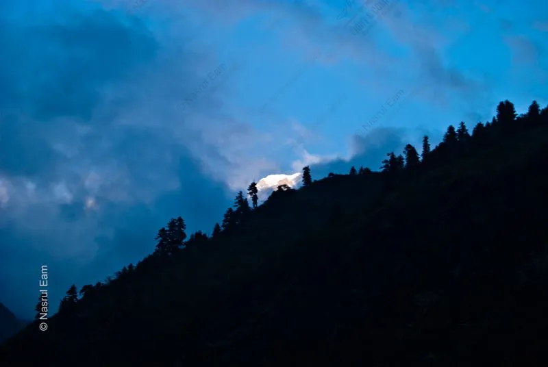 Light Behind the Forested Ridge - Landscape Photography Techniques, Forest Light Photography, Photography Composition Guide, Visual Storytelling Photography, Atmospheric Photography