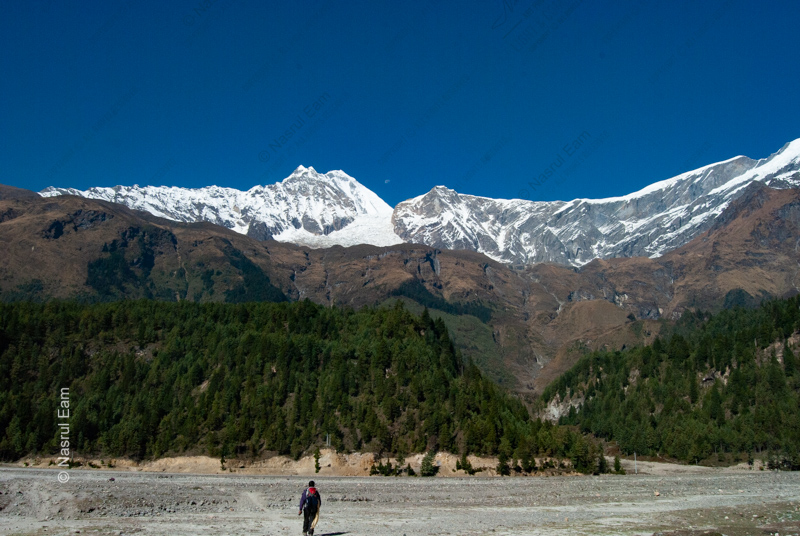 Solitary Journey Beneath the Himalayas