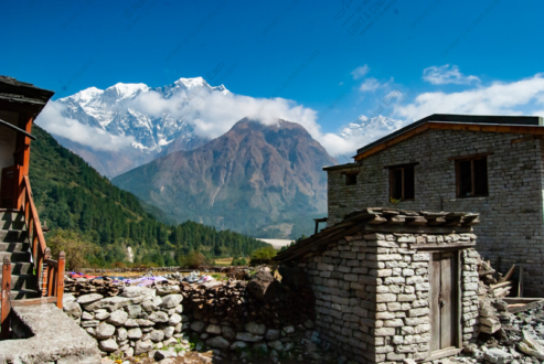 Himalayan Hamlet - Fine Art Photography Prints, Limited Edition Photography Art, Luxury Photography Art, Himalayan Photography,  Giclée Prints