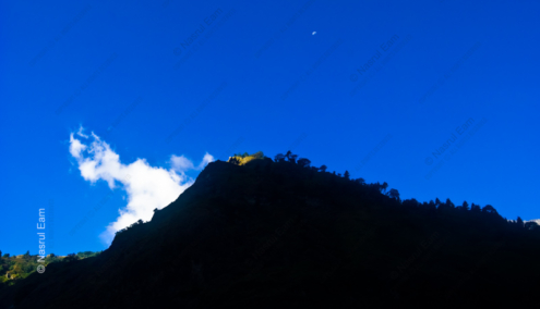 Crescent Moon Over Silhouetted Ridge - Fine Art Photography Prints, Limited Edition Photography, Luxury Photography Art, Landscape Photography, Giclée Prints