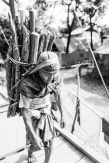 A Heavy Load of Wood - Fine Art Photography Print, Limited Edition Print, Monochrome Photography, Humanist Photography, Art Photography