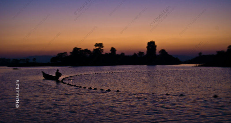 Casting the Net at Dusk