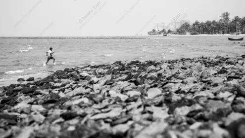 Coastal Run - Fine Art Photography Print, Limited Edition Photography, Monochrome Photography, Coastal Photography, Art Photography for Sale