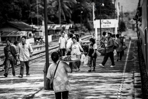 Passengers at Ban Pin Station - Fine Art Photography Print, Limited Edition Photography, Black and White Photography, Photography Art Print,  Art Photography for Sale