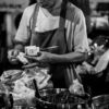 The Vendor Counting Her Earnings - Fine Art Photography Print, Limited Edition Photography, Black and White Photography, Documentary Photography, Art Photography for Sale