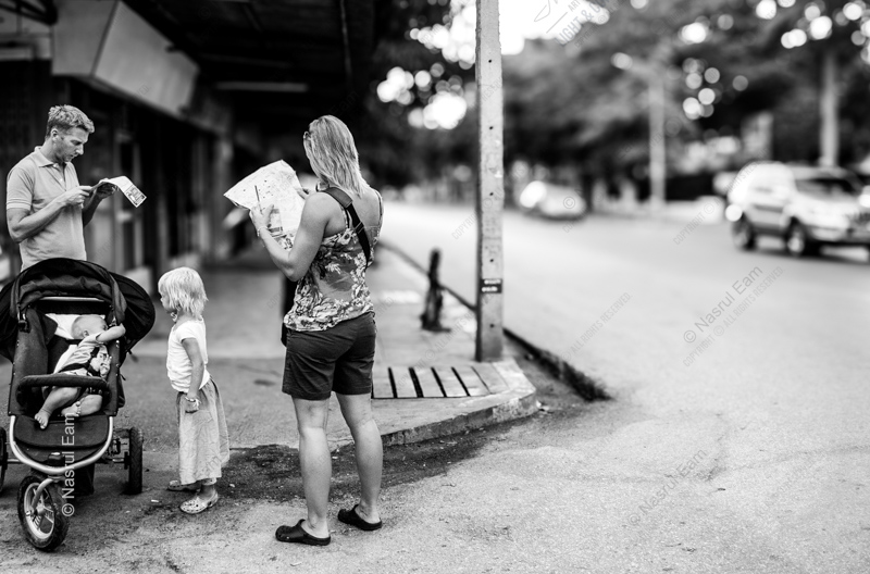 Lost in Translation: Family on a Street Corner
