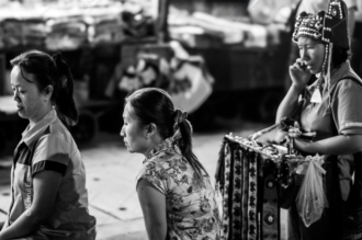 Market Women in Contemplation - Fine Art Photography Print, Limited Edition Photography, Museum-Quality Photography, Art Photography for Collectors, Black and White Photography
