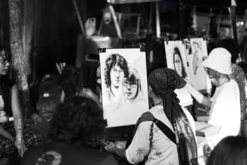 Night Sketches: Portraits Under the Streetlights - Fine Art Photography Print, Limited Edition Photography, Giclée Print,  Luxury Photography Art, Street Photography