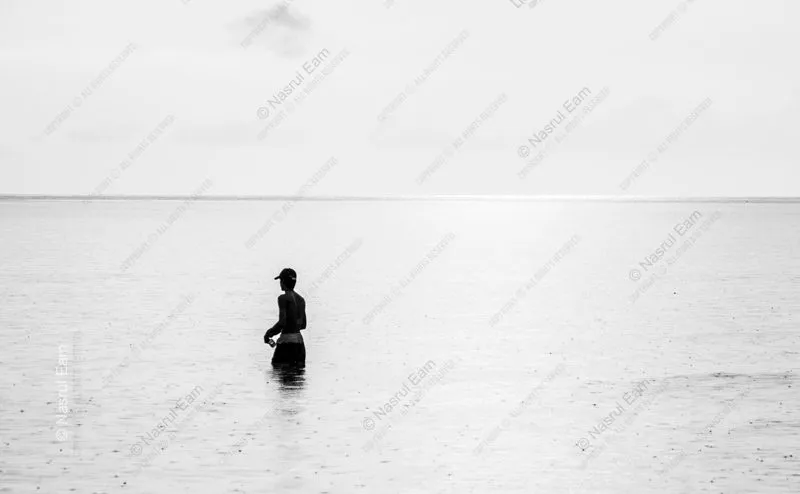 Figure in the White Sea - Fine Art Photography Prints, Limited Edition Photography, Museum-Quality Photography, Luxury Photography Art, Contemporary Art Photography
