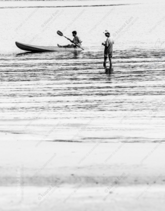 The Kayaker and the Wader - Fine Art Photography Print, Limited Edition Photography, Giclée Print, Black and White Photography, Art Photography for Sale