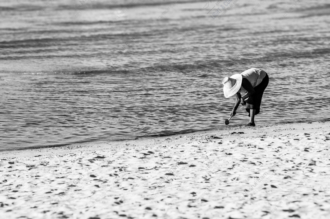 The Forager at the Waterline - Fine Art Photography Print, Limited Edition Photography, Black and White Photography, Giclée Print, Museum-Quality Print