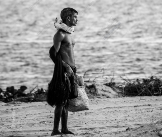 Fisherman at the Shoreline - Fine Art Photography Prints, Limited Edition Photography, Giclée Prints, Museum-Quality Photography, Art Photography Investment
