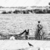 Fishermen on the Sun-Bleached Shore - Fine Art Photography Print, Limited Edition Photography, Black and White Photography,  Museum-Quality Prints, Photography Art
