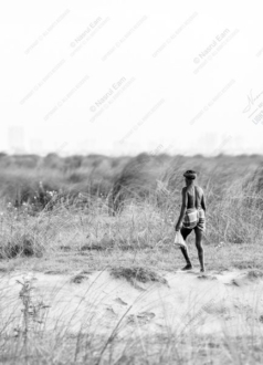 A Man's Path Through the Tall Grass - Fine Art Photography Print, Limited Edition Photography, Black and White Photography, Documentary Photography, Art Photography for Sale