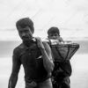 Two Fishermen with the Day's Catch - Fine Art Photography Print, Limited Edition Photography, Black and White Photography, Museum-Quality Print, Art Photography for Sale