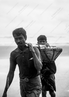 Two Fishermen with the Day's Catch - Fine Art Photography Print, Limited Edition Photography, Black and White Photography, Museum-Quality Print, Art Photography for Sale