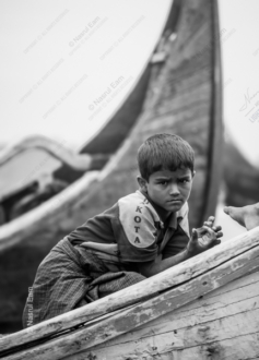 On the Edge of a Wooden Boat - Fine Art Photography Print, Limited Edition Photography, Giclée Print, Monochrome Photography,  Art Photography for Sale
