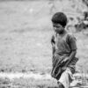 Child Wading Through the Wet Fields - Fine Art Photography Print, Limited Edition Photography, Giclée Print, Black and White Photography, Art Photography Investment