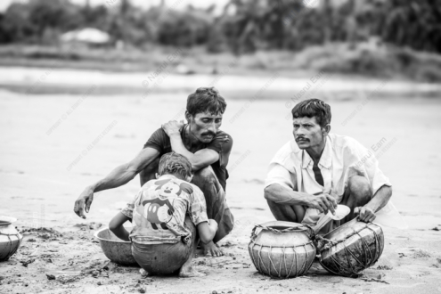 Riverbank Toil - Fine Art Photography Prints, Limited Edition Prints, Black and White Photography, Photography Art,  Fine Art Photography