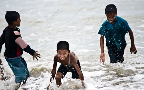 Ocean's Embrace: Children of the Coast - Fine Art Photography Prints, Limited Edition Photography Art, Giclée Prints,  Ocean Photography, Children Photography