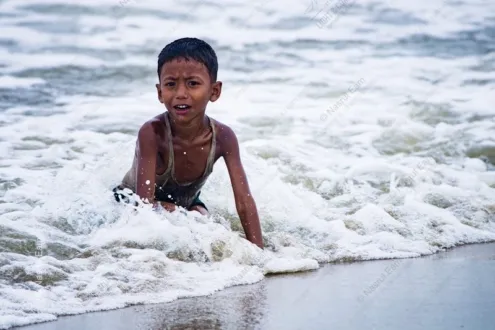 The Boy in the Breaking Waves - Fine Art Photography Print, Limited Edition Photography, Giclée Print, Art Photography Investment, Museum-Quality Photography