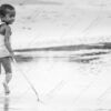 Boy with Stick at Water's Edge - Fine Art Photography Print, Limited Edition Photography, Giclée Print, Art Photography, Fine Art Print