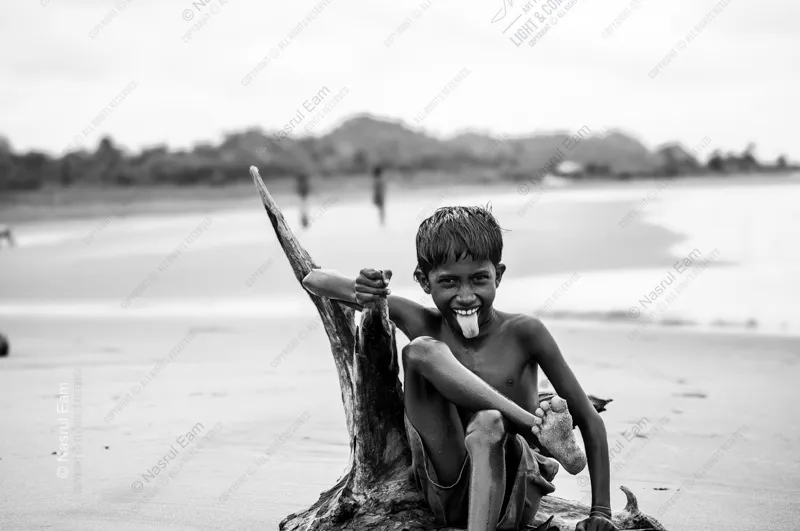 The Boy's Playful Expression - Fine Art Photography Print, Limited Edition Photography, Black and White Photography, Museum-Quality Artwork, Art Photography for Sale