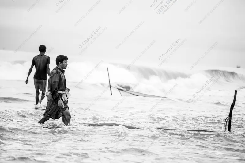 Fishermen Wading Home - Fine Art Photography Print, Limited Edition Photography, Giclée Print,  Museum-Quality Photography, Art Photography Investment