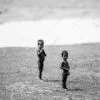Two Boys on Barren Ground - Fine Art Photography Print, Limited Edition Photography, Giclée Print,  Black and White Photography,  Art Photography Investment