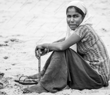 Girl on the Sands - Fine Art Photography Print, Limited Edition Print, Monochrome Photography, Art Photography, Photography Print