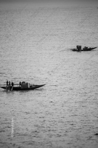 Two Boats on the River - Fine Art Photography Print, Limited Edition Photography, Monochrome Photography, Art Photography Print, Photography for Collectors
