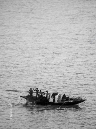Fishermen Hauling the Net - Fine Art Photography Print, Limited Edition Photography, Giclée Print, Black and White Photography, Documentary Photography